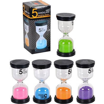 Пісочний годинник на 5 хв. скло 4,5*9,5см X2-04(97484)