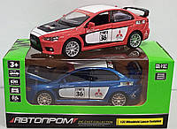 Mitsubishi Lancer Evolution модель 1:32 "Автопром". Металлическая, звук, свет.