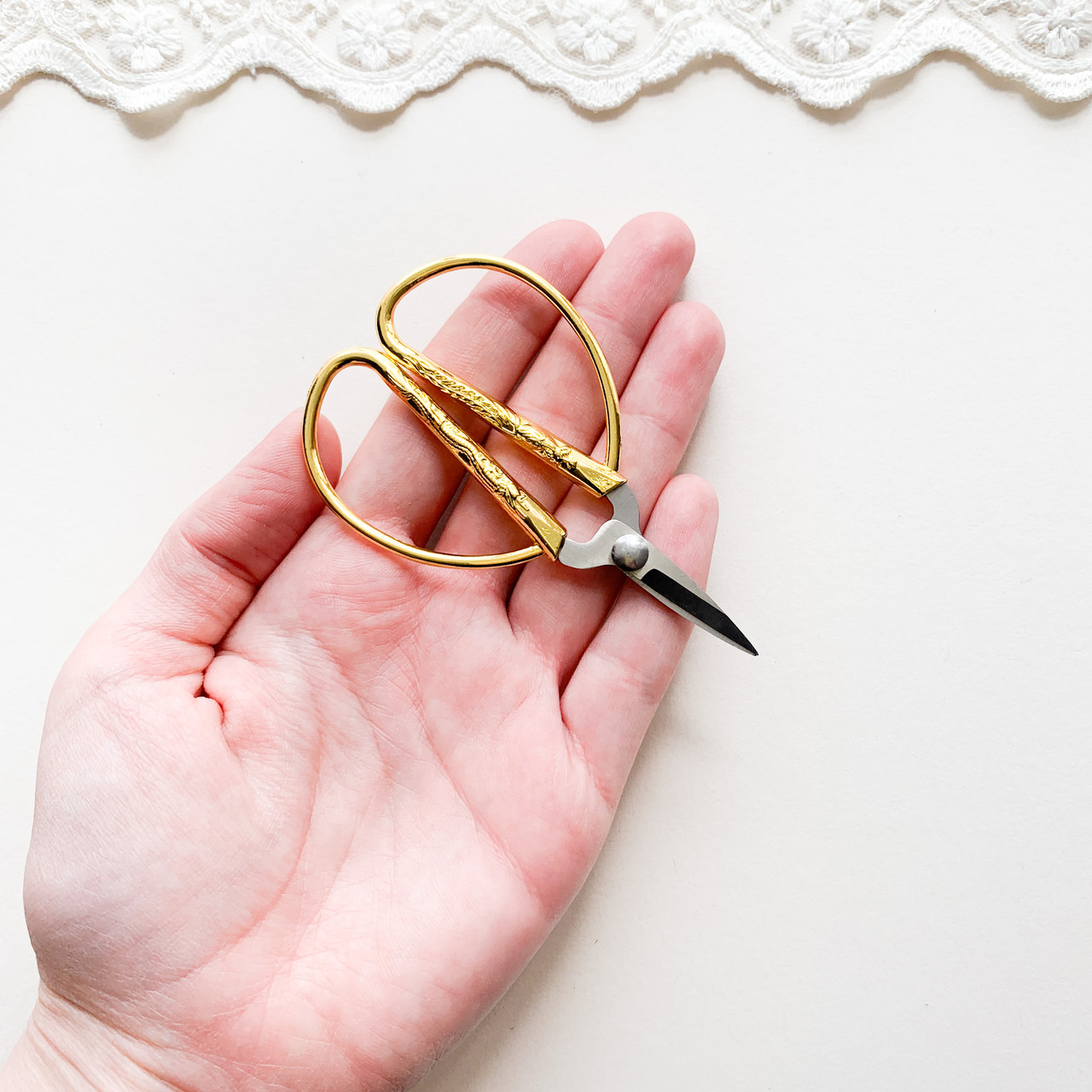 Ножиці для рукоділля "Золотий дракон" 8.5*5 см Золото, фото 1