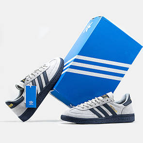 Кросівки чоловічі сірі Adidas Spezial Handball Grey Blue (12699)