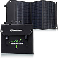 Портативний зарядний пристрій сонячна панель Bresser Mobile Solar Charger 60 Watt USB DC (3810050)