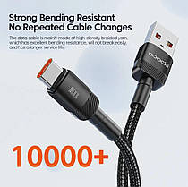 Кабель Type-C 100W для телефона планшета Toocki 6A 1 метр, фото 4