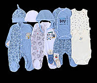Гарний набір одягу для новонароджених хлопців, якісний одяг для немовлят весна, літо, зріст 62 см, бавовна