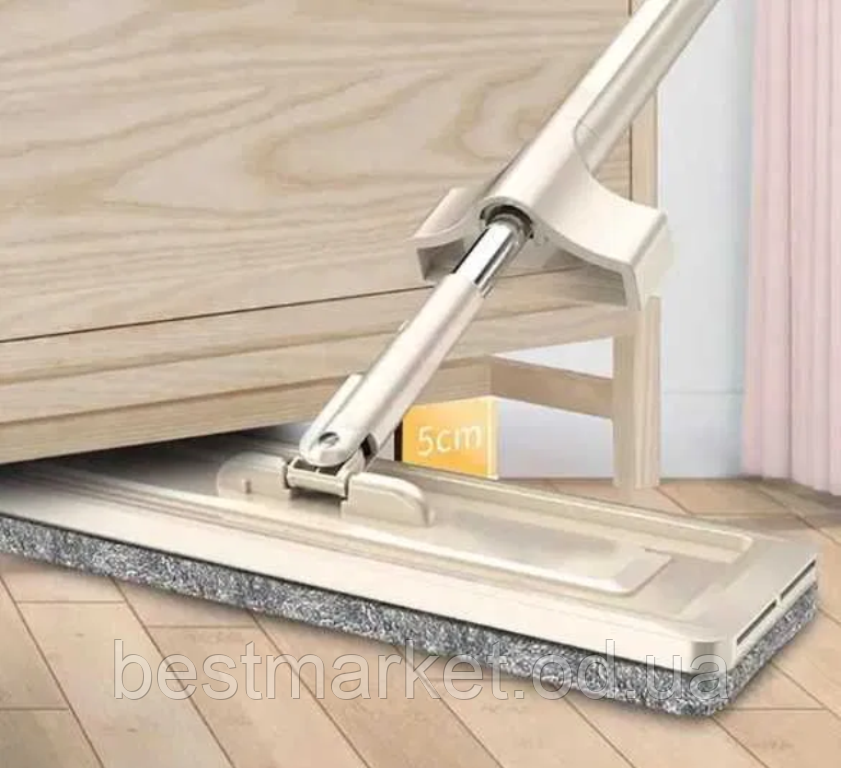 Швабра Стрічка з відтискачем для Швидкого прибирання Flat Mop 360 градусів