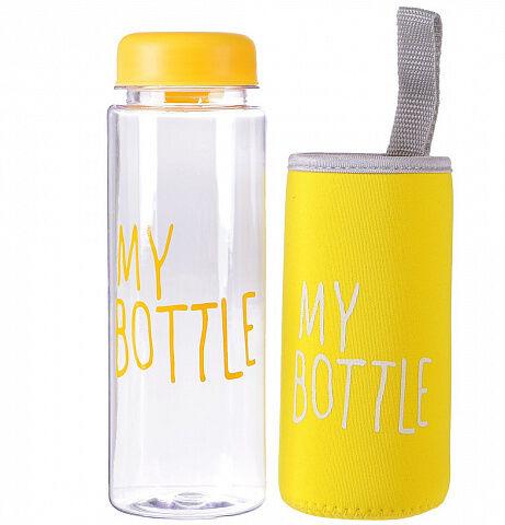 Бутилка для води My Bottle 500 мл. в термо чохлі з підвісом / різні кольори / 422, фото 1