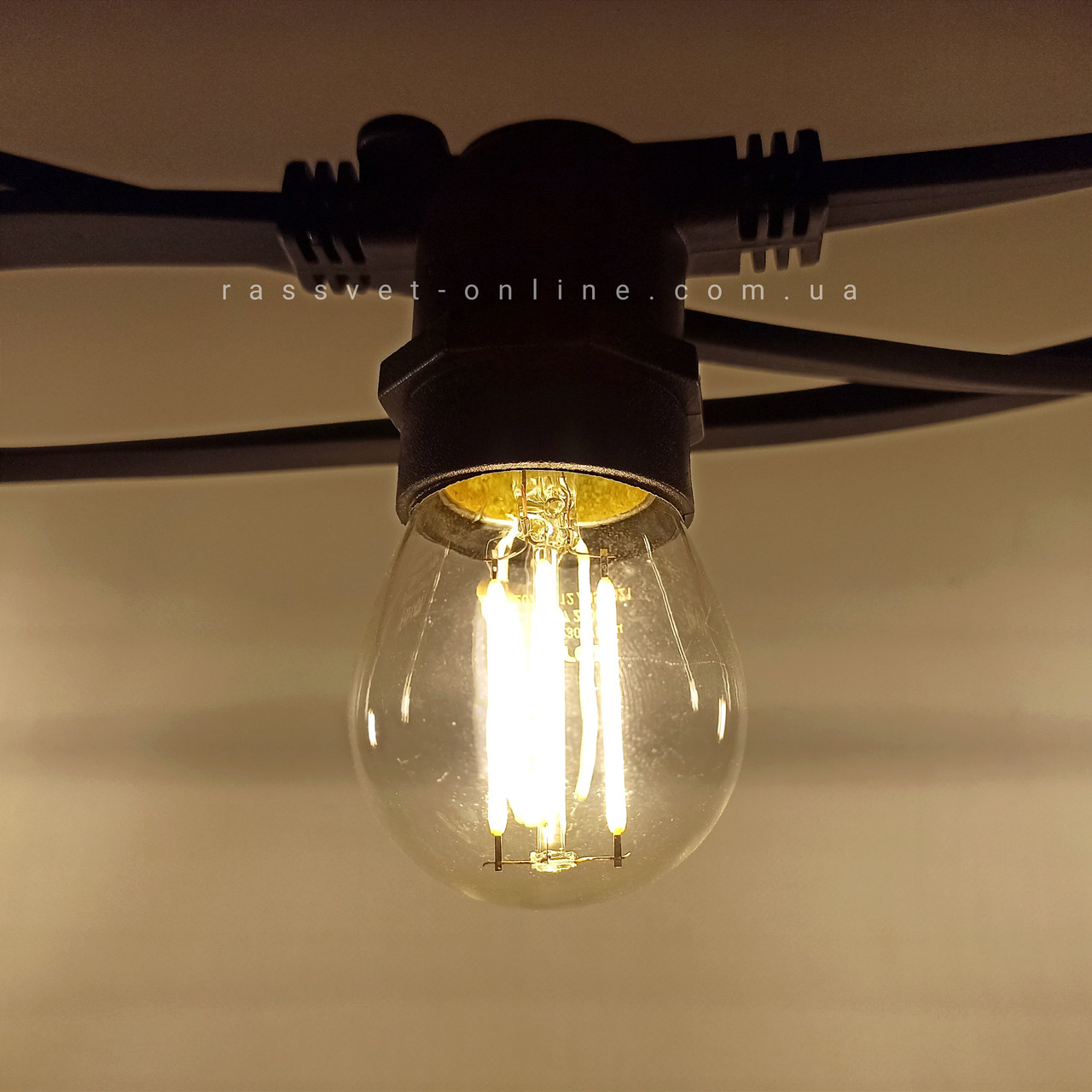 Світлодіодна лампа Feron LB-61 4W E27 Filament G45 куля 400Lm 2700K / 4000K