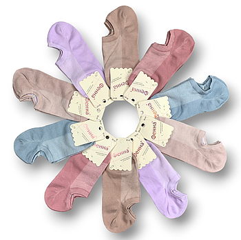 Шкарпетки жіночі бавовна сітка короткі Фенна, розмір 37-41, асорті, 07-1