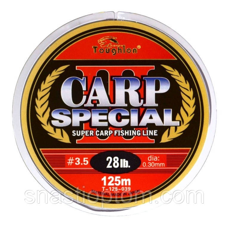 Волосінь для лову риби, Toughlon Carp Special, 125м, перетин 0.30мм