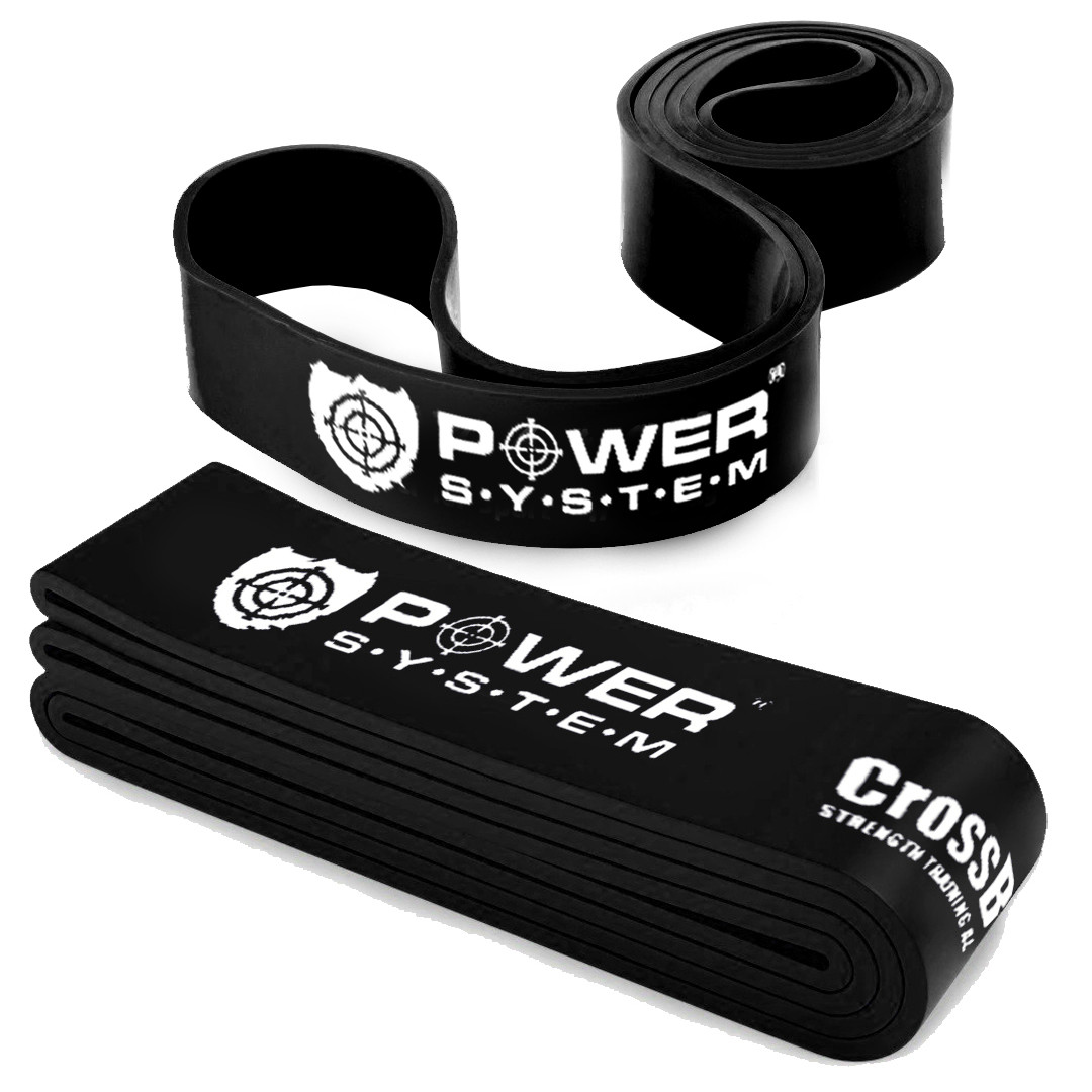 Еспандер-петля (гумка для фітнесу і кроссфіту) Power System PS-4055 CrossFit Level 5 Black (опір 25-65 кг) - фото 10 - id-p1575232509