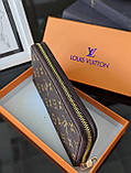 Жіночий гаманець Louis Vuitton коричневий класик Луї Вітон гаманець, фото 3