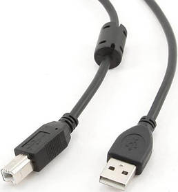 Кабель Cablexpert AM / BM 3m Black (CCF-USB2.0-AMBM-10)