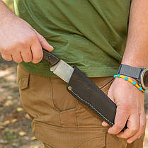 Туристичний Ніж з Вуглецевої Сталі з ножнами SAVAGE CSH BPS Knives, фото 3