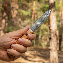 Компактний Туристичний Ніж з Вуглецевої Сталі з ножнами BS1FT CSH BPS Knives, фото 3