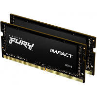 Модуль памяти для ноутбука SoDIMM DDR4 32GB (2x16GB) 2666 MHz Fury Impact Kingston Fury (ex.HyperX)