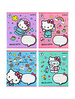 Тетрадь в косу линию 12 листов Hello Kitty цвет разноцветный ЦБ-00197344