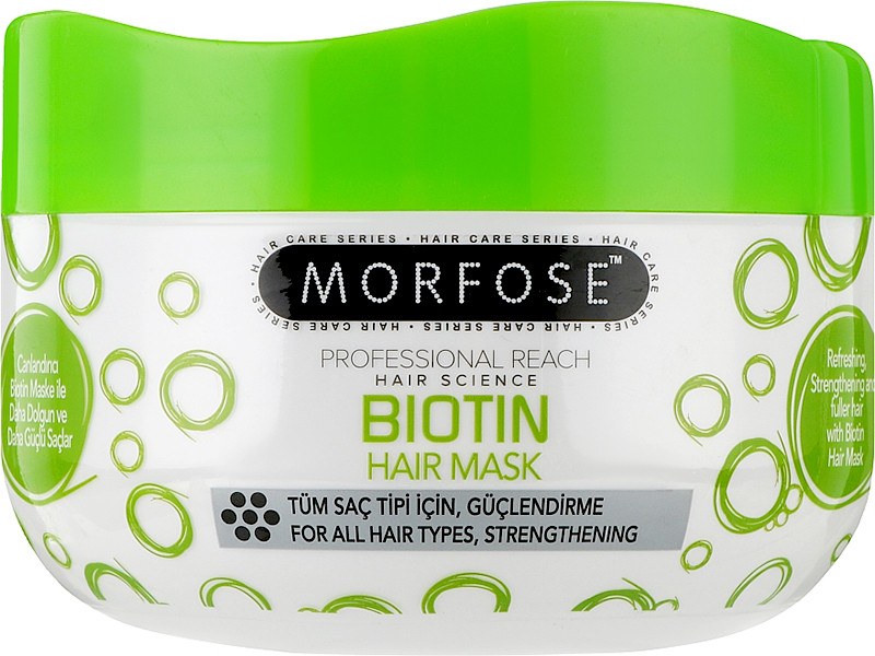 Маска для волосся з біотином Morfose, 500 мл, фото 1