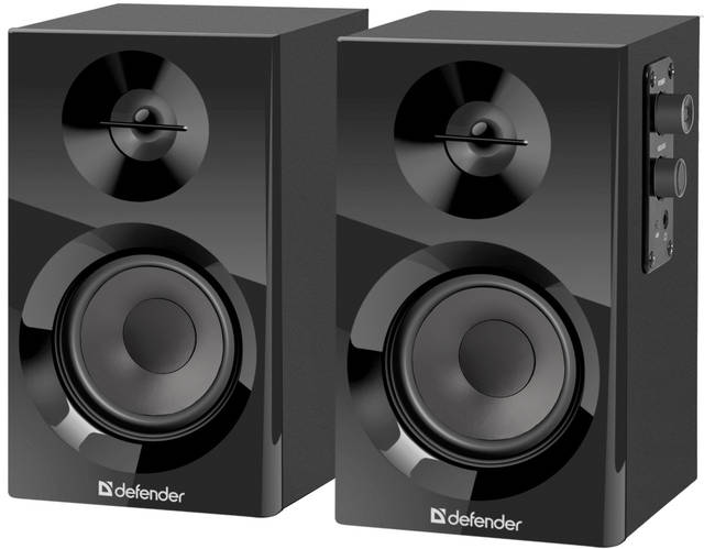 Купить Колонки 2.0 Defender Aurora S10, Black, 12 Вт, 3.5 мм, регулятор ...