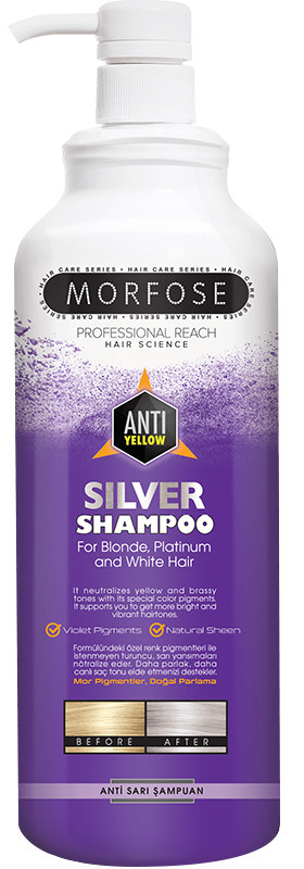 Шампунь антижовтий Silver Morfose, 1000 мл, фото 1