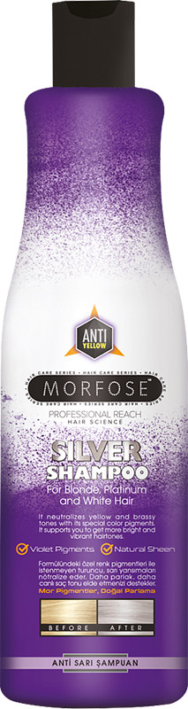 Шампунь антижовтий Silver Morfose, 500 мл, фото 1