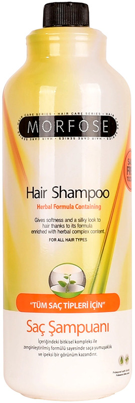 Шампунь для волосся безсоловой на травах Morfose, 1000 мл, фото 1