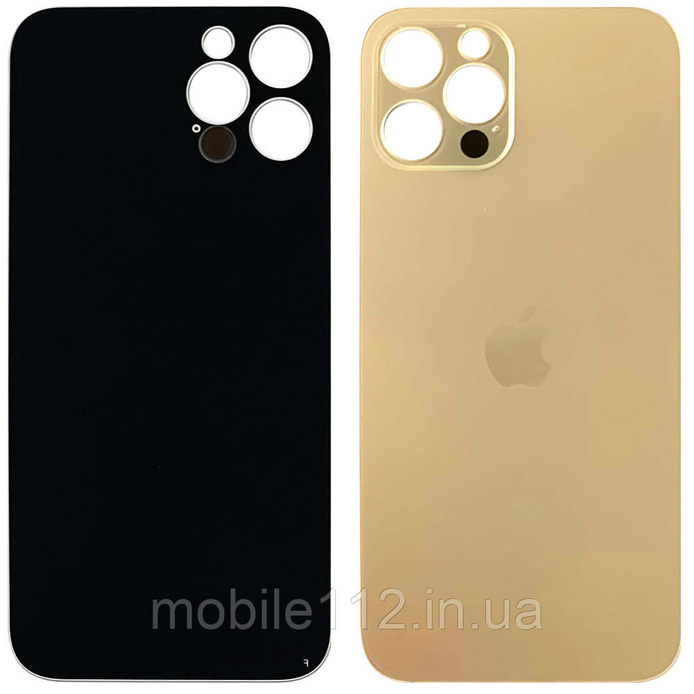 Задня кришка Apple iPhone 12 Pro золотиста AAA з великим отвором