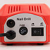Фрезер для манікюру та педикюру (45 Вт, 35000 об/хв) Naill Drill ZS-601, Червоний / Апарат для манікюру, фото 10