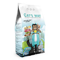 Бентонитовый наполнитель для котов CAT'S WAY Марсельское мыло + бирюзовые гранулы, 10л