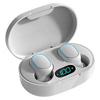 Бездротові TWS навушники E7s Digital Display Bluetooth 5.0 з кейсом Білий