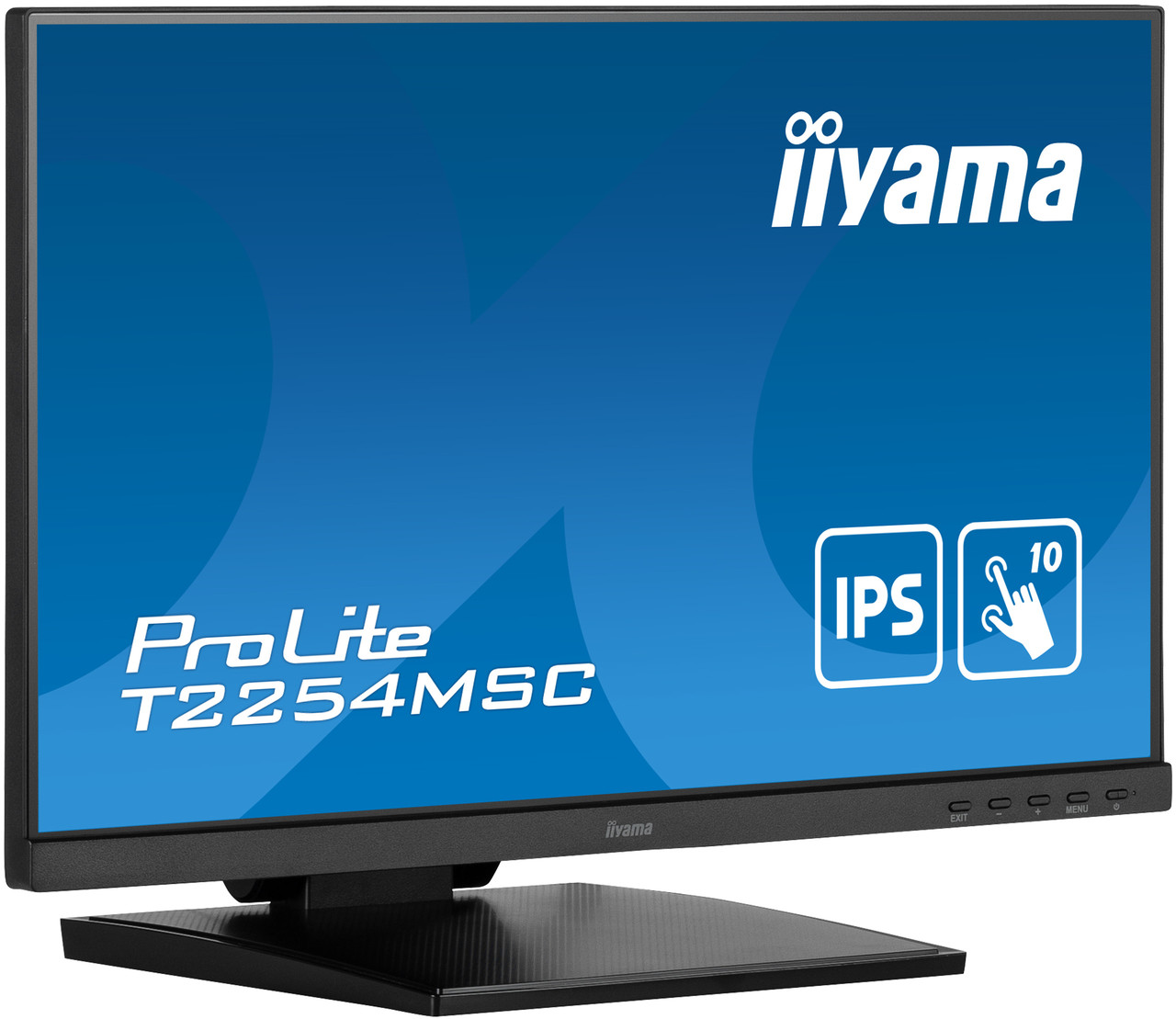 Монітор 21.5" IPS Iiyama T2254MSC-B1AG сенсорний/безрамковий екран Чорний