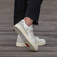 Класні жіночі кроссівки Adidas Forum 84 Low. Круті кросси для дівчат Адідас Форум з липучкою., фото 4