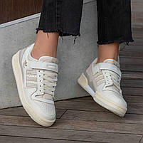Класні жіночі кроссівки Adidas Forum 84 Low. Круті кросси для дівчат Адідас Форум з липучкою., фото 8