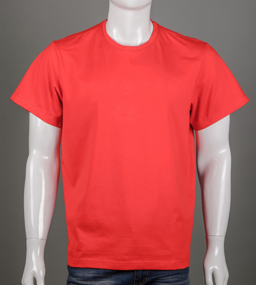 Футболка батал Однотонна Червоний 2300б, 4XL (1шт)