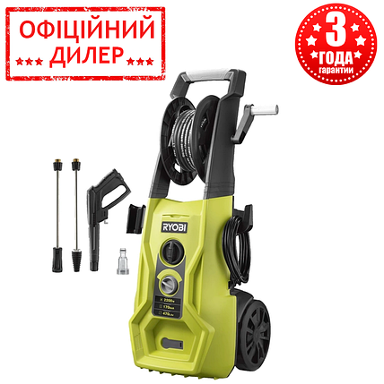 Мийка автомобільна RYOBI RY140PWA (2.5кВт, 170Бар, 470 л/рік) Мийка високого тиску, фото 2