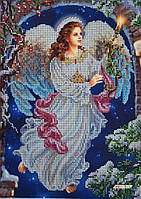А4-К-410 Рождественский ангел, набор для вышивки бисером картины