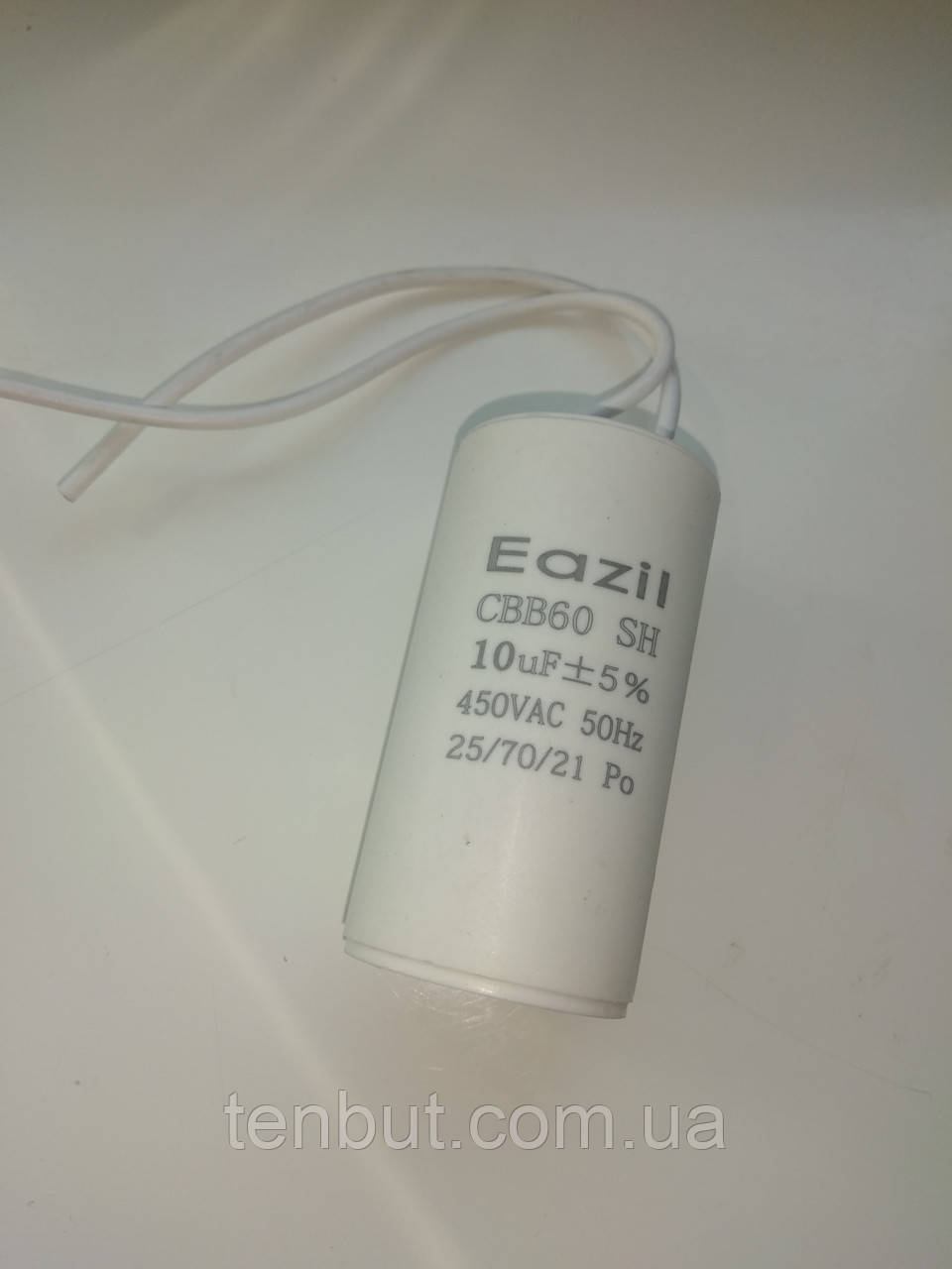 Конденсатор робочий CBB60 / 10 мкФ±5% / 450 В. / 50/60 Hz . Розмір 65Х35 мм.