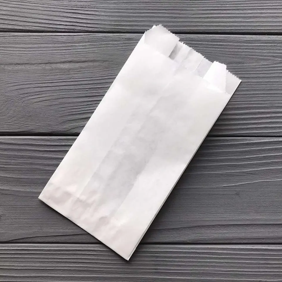 Пакет саше білий 170х80х50 мм 40гр/м2 (середня жиростійкість) 135Ф, фото 1