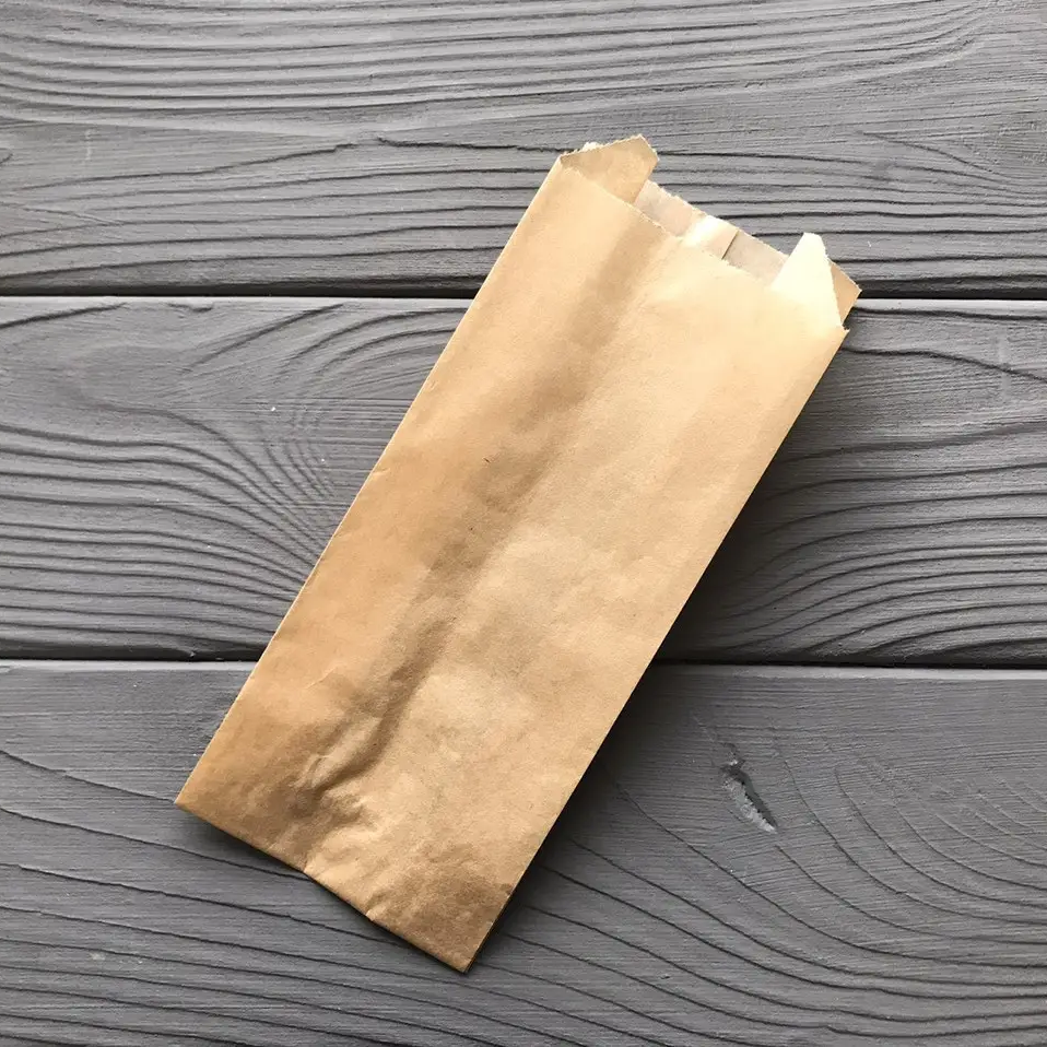 Пакет саше коричневий 170х70х40 мм 40гр/м2 (середня жиростійкість) 85Ф, фото 1