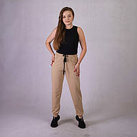 Жіночі спортивні штани "Street style беж" р. 46-54 ростовка 3 шт
