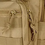 Рюкзак тактичний однолямовий Mil-tec 10 л  14059105 койот.solve, фото 9