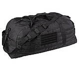 Сумка дорожня тактична Mil-tec 105 літра чорна 13828202 милтек.solve, фото 2