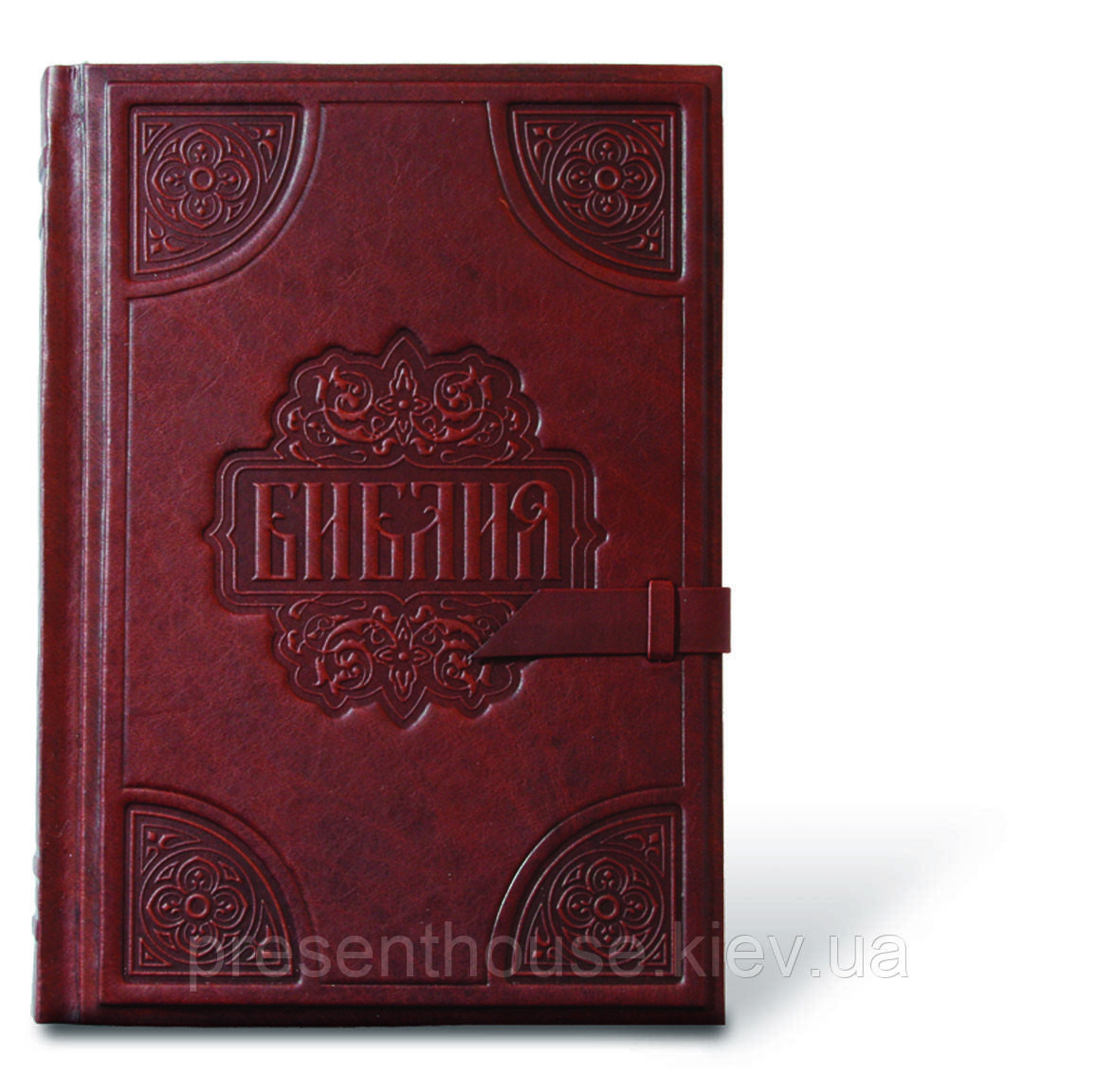 Книга шкіряна Біблія велика із золотим обрізом