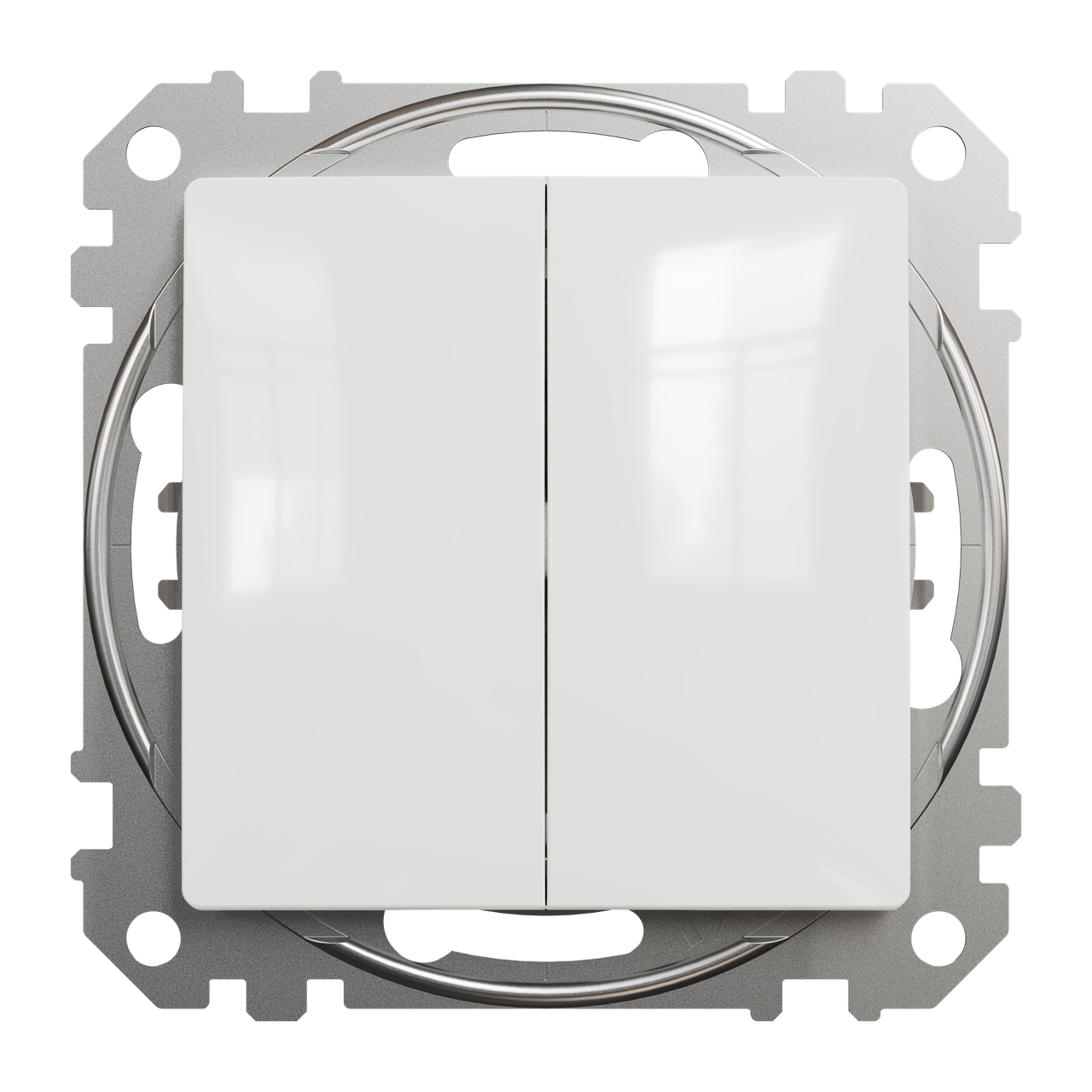 Двоклавішний вимикач Білий Sedna Design Schneider Electric SDD111105