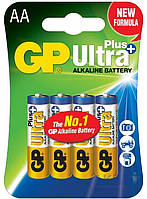 Батарейка GP Ultra Plus Alkaline AA (LR6) 1,5V пальчиковая (бл-4 шт)