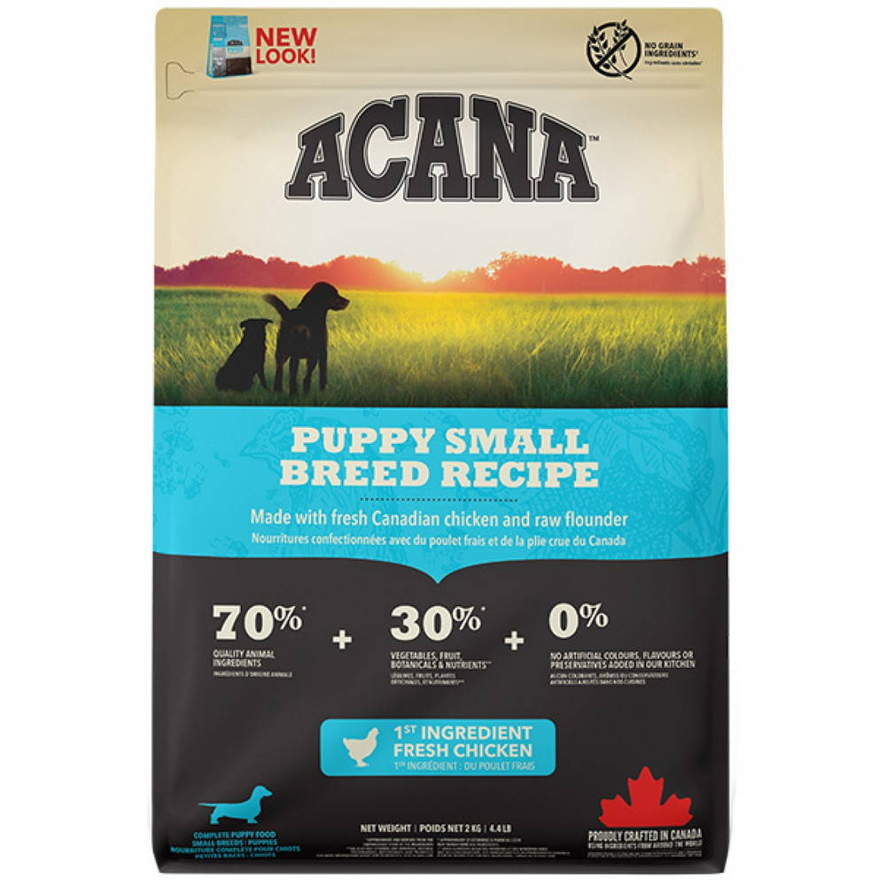 

Acana Puppy Small Breed (33/20) для щенков малых пород 2 кг