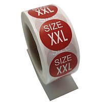Наклейки размеры XXL диаметр 22мм 500шт