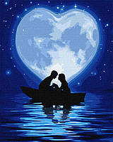 Картина за номерами - Поцілунок під місяцем