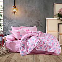 Комплект постельного белья двусторонний Hobby Poplin Lavida 160x220 см розовый