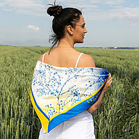 Хустка патріотична (атлас) 90х90 см.