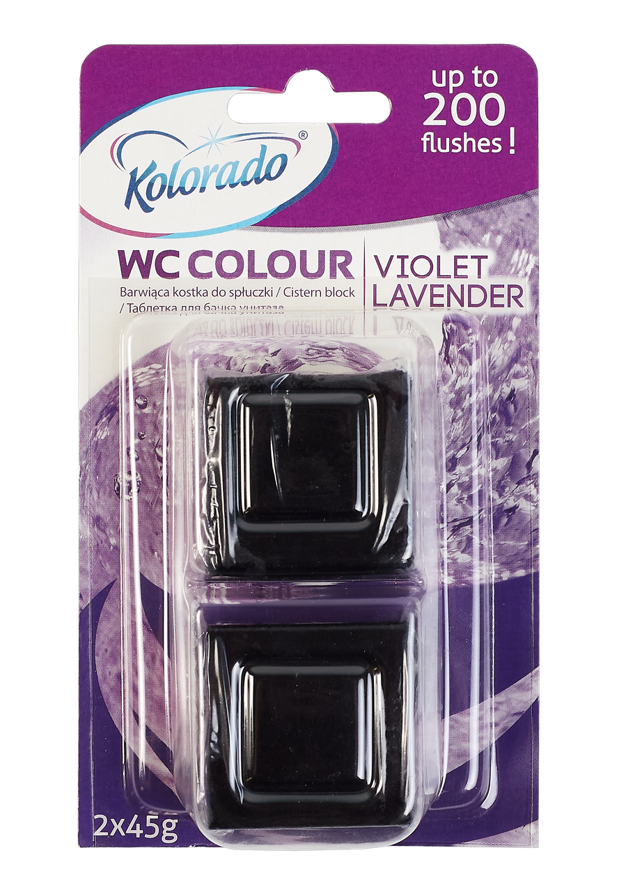 Таблетка для бачка унитаза 2шт ФИОЛЕТОВАЯ WC COLOUR: продажа, цена в ...