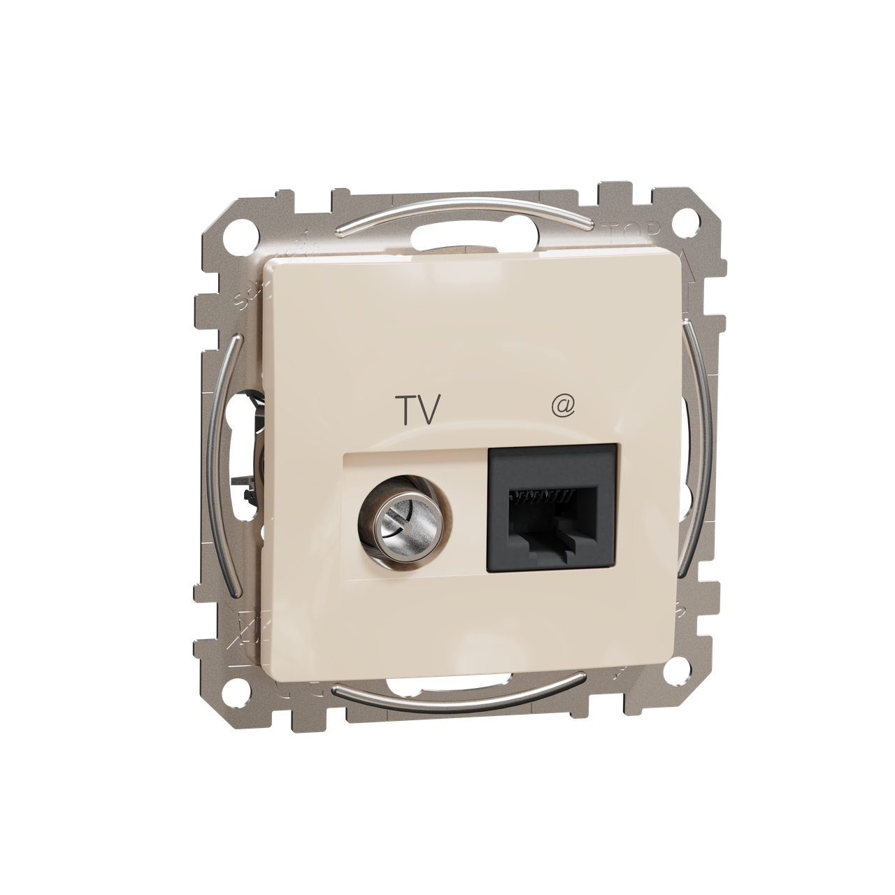 Розетка RJ45 категорія 6 ​​UTP-TV Бежевий Sedna Design Schneider Electric SDD112469T